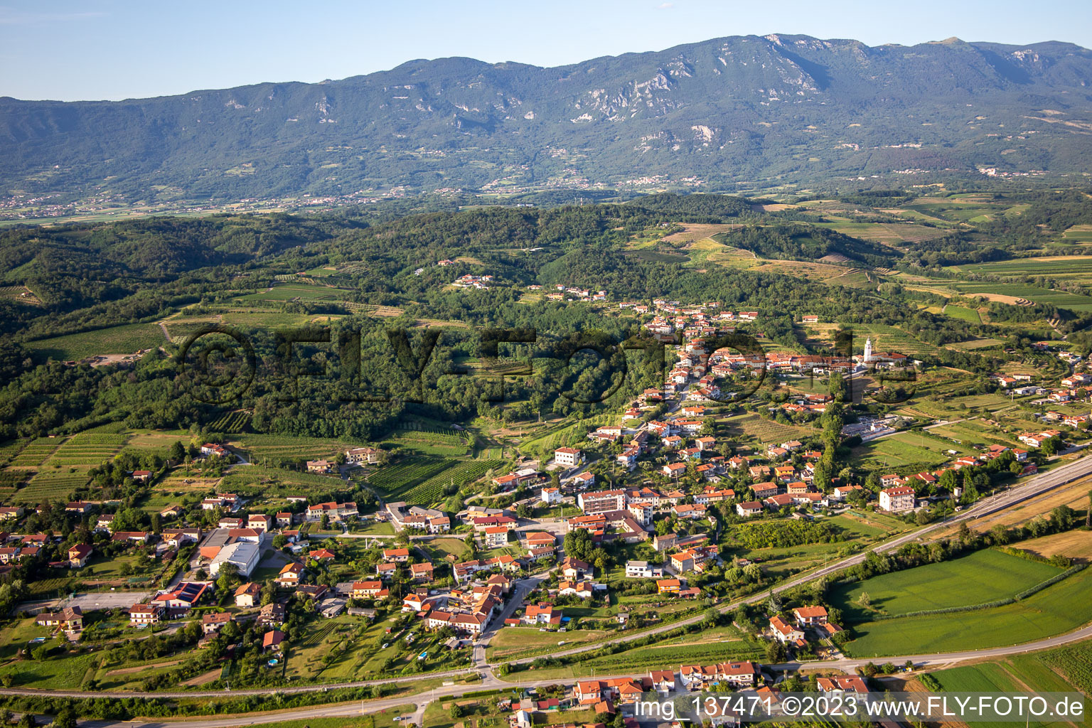 Ortsteil Prvačina in Nova Gorica, Slowenien