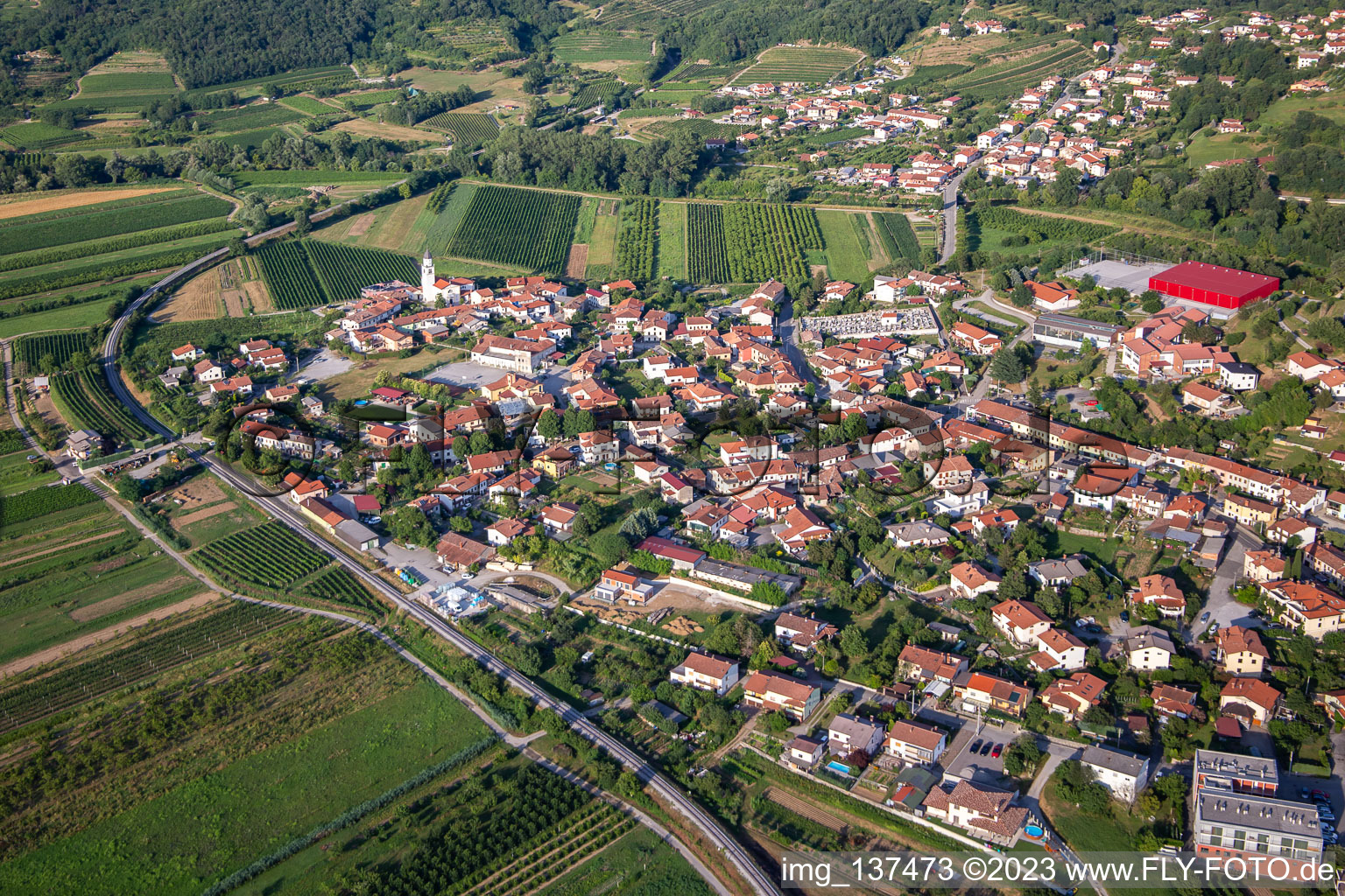 Ortsteil Dornberk in Nova Gorica, Slowenien