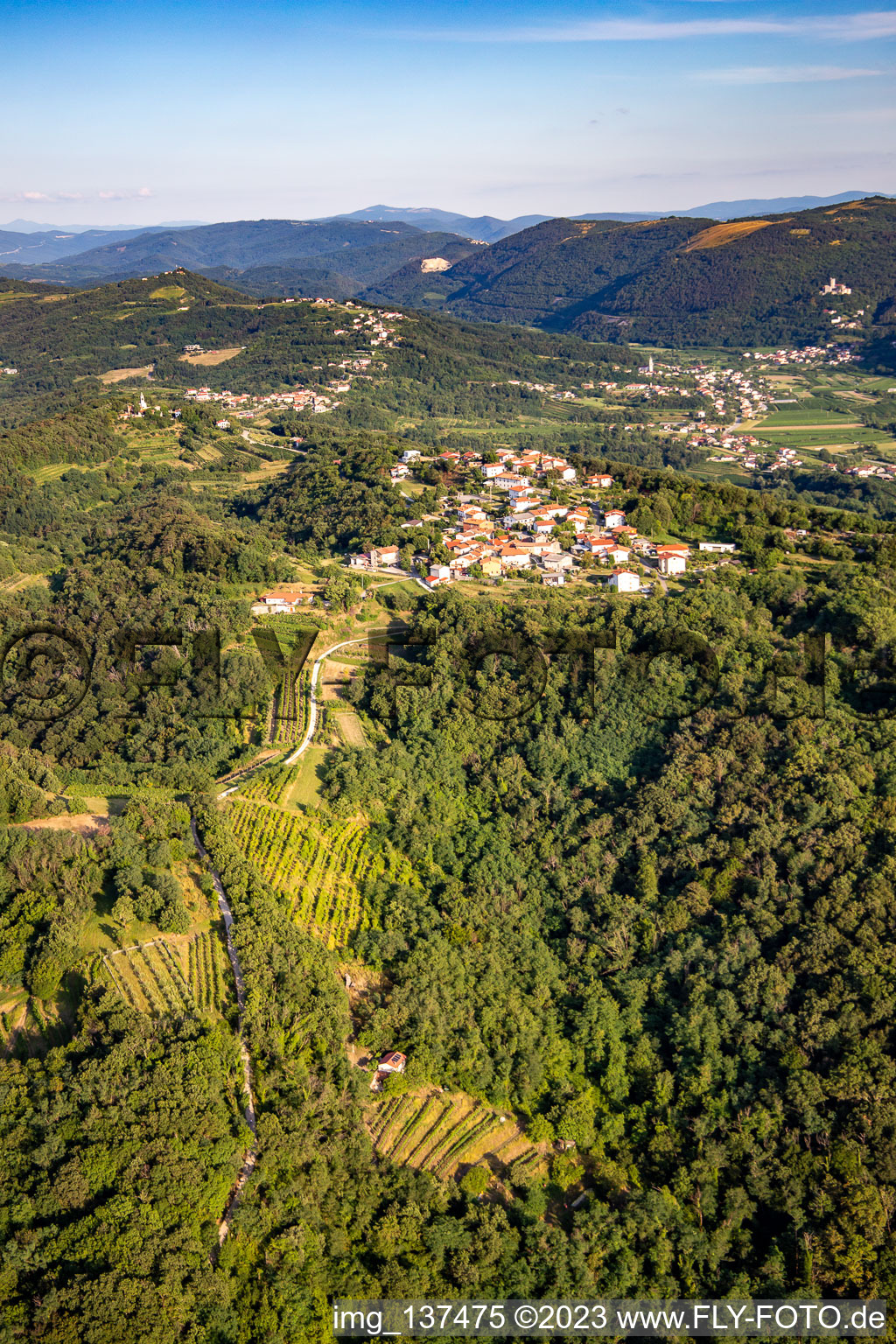 Ortsteil Preserje in Nova Gorica, Slowenien