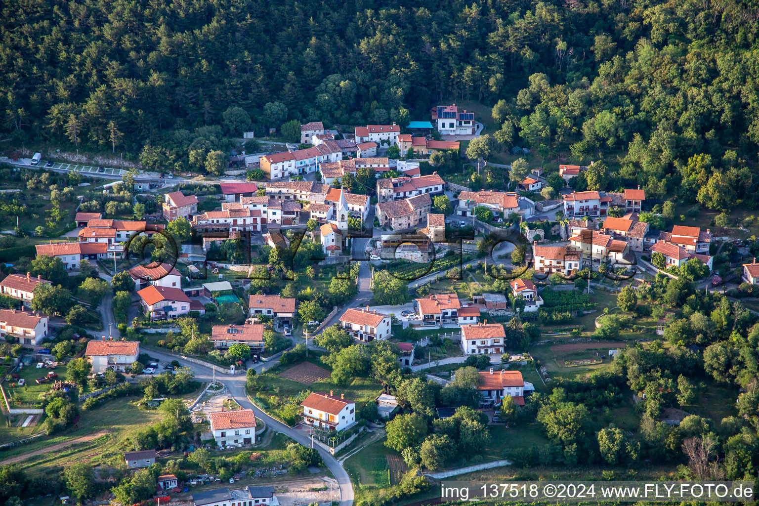 Ortsteil Malovše in Ajdovščina, Slowenien