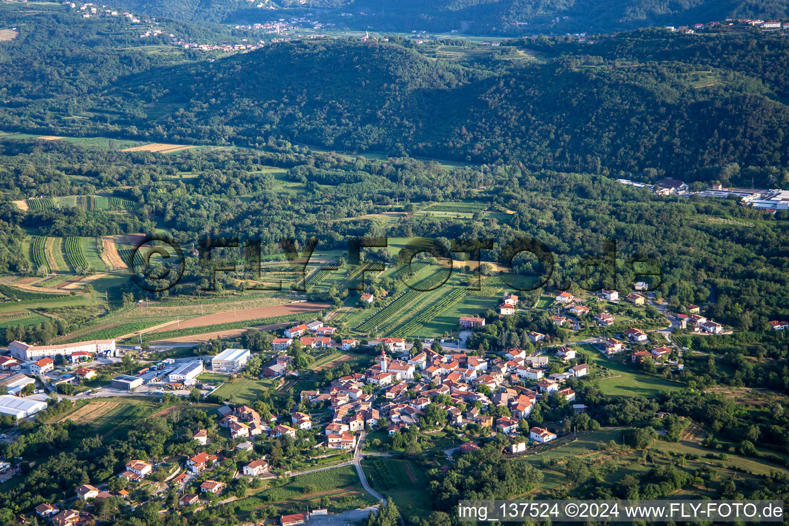 Ortsteil Batuje in Ajdovščina, Slowenien