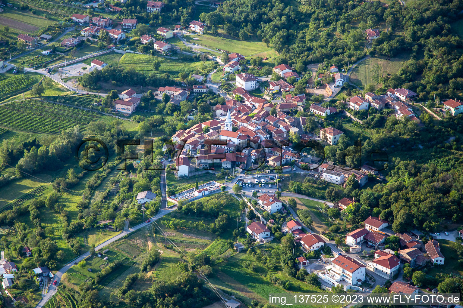 Ortsteil Osek in Nova Gorica, Slowenien