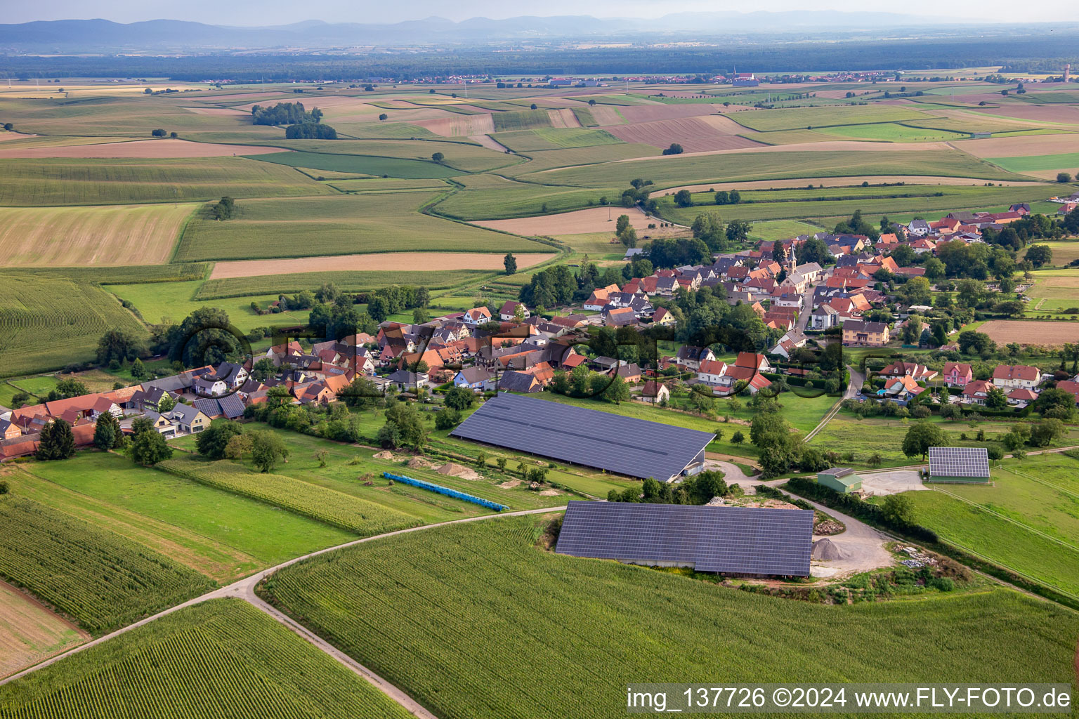 Siegen von Süden im Bundesland Bas-Rhin, Frankreich