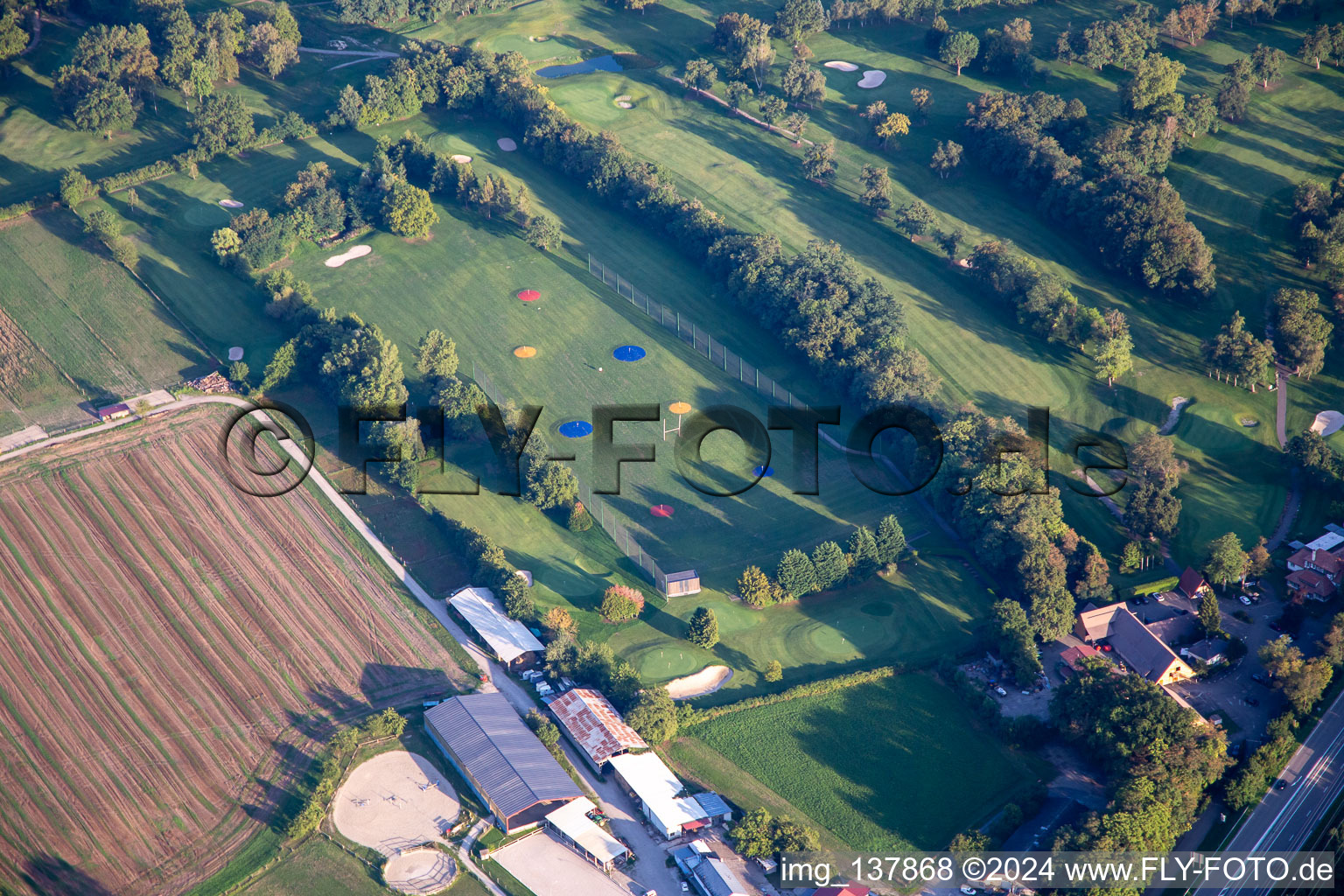 Luftbild von Golf Club Strasbourg in Illkirch-Graffenstaden im Bundesland Bas-Rhin, Frankreich