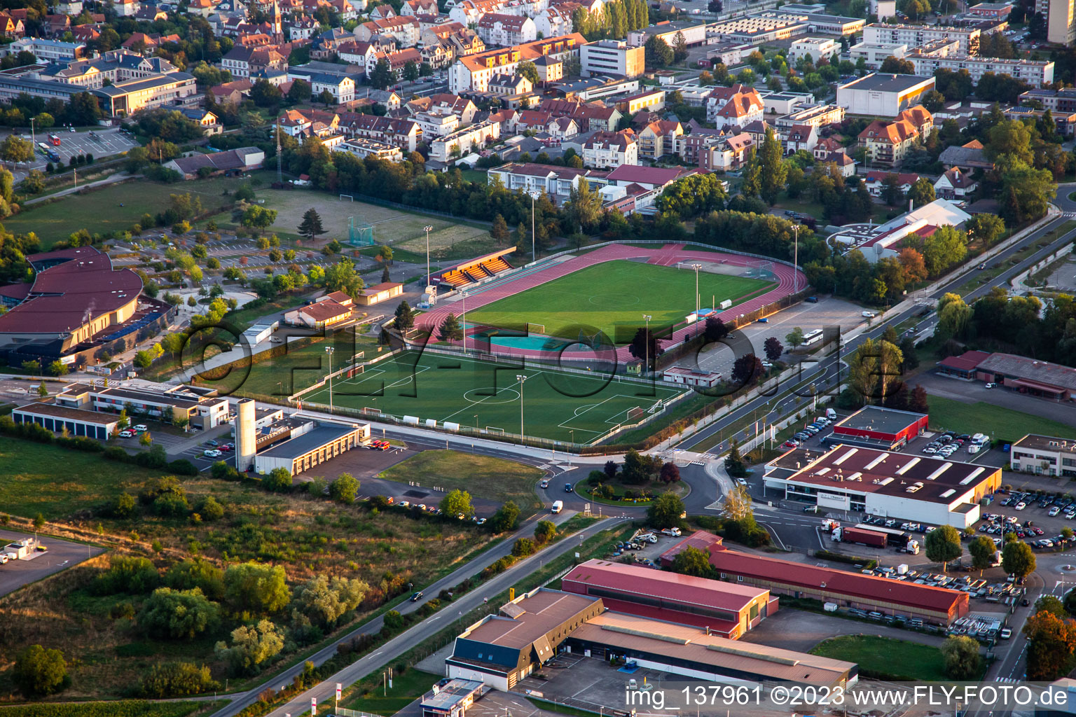 Terrain de Football Synthetique in Obernai im Bundesland Bas-Rhin, Frankreich