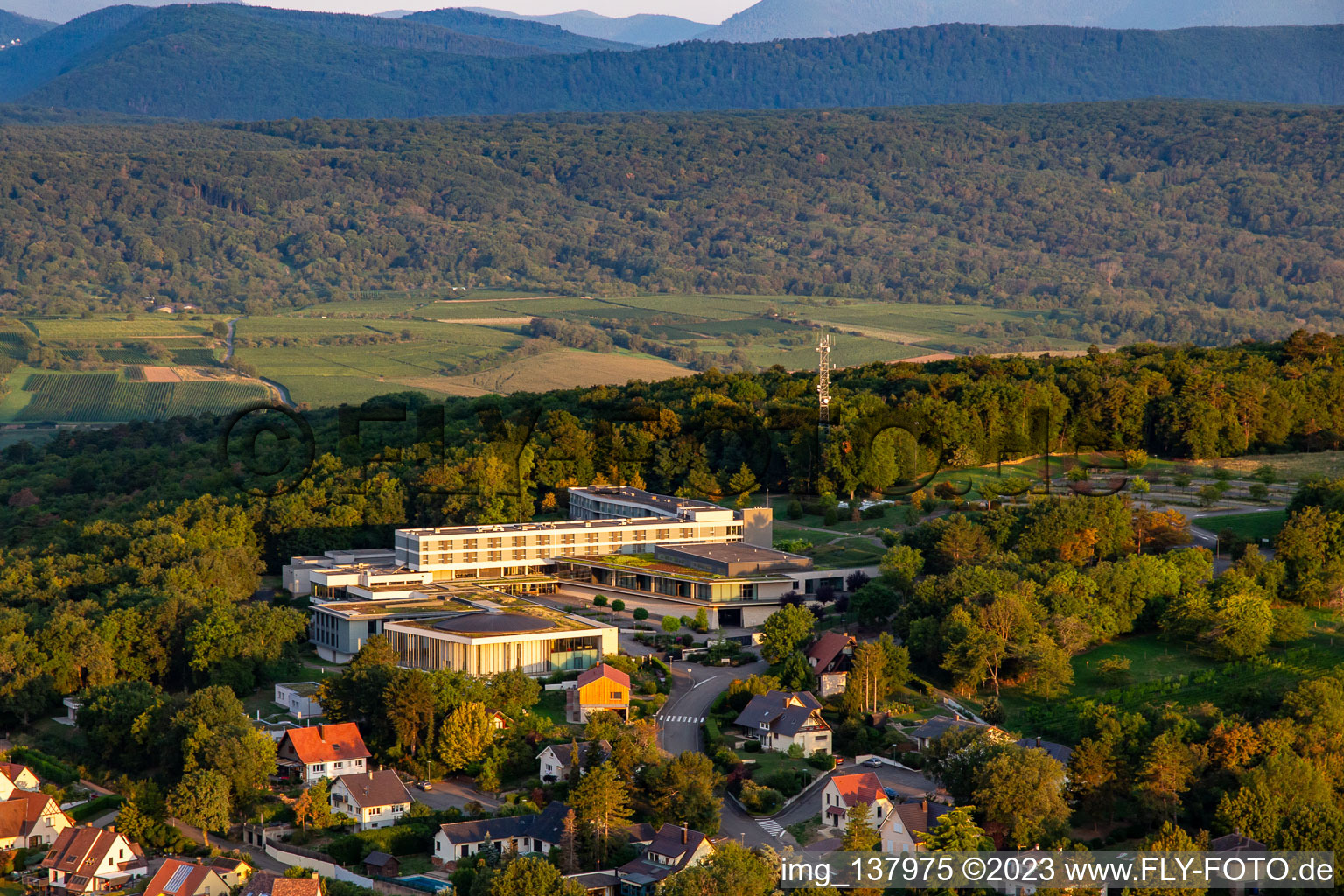 Luftbild von Le Bischenberg in Bischoffsheim im Bundesland Bas-Rhin, Frankreich