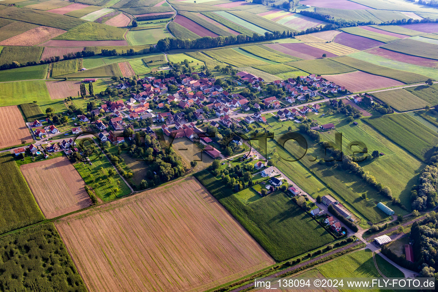 Hoffen von Süden im Bundesland Bas-Rhin, Frankreich