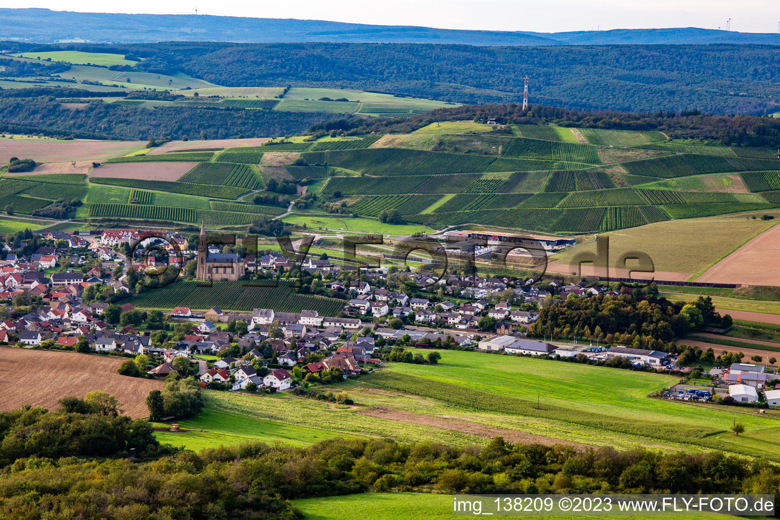 Luftbild von Von Südosten in Waldböckelheim im Bundesland Rheinland-Pfalz, Deutschland