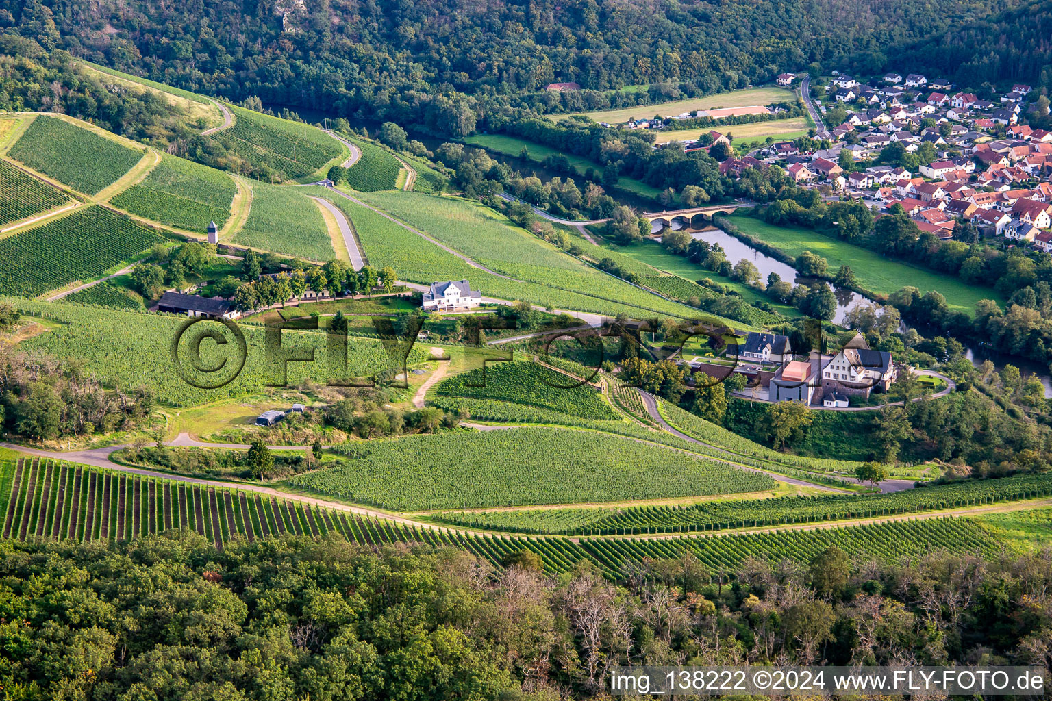 Hotel Gut Hermannsberg und Gutsverwaltung Niederhausen Schlossböckelheim im Bundesland Rheinland-Pfalz, Deutschland