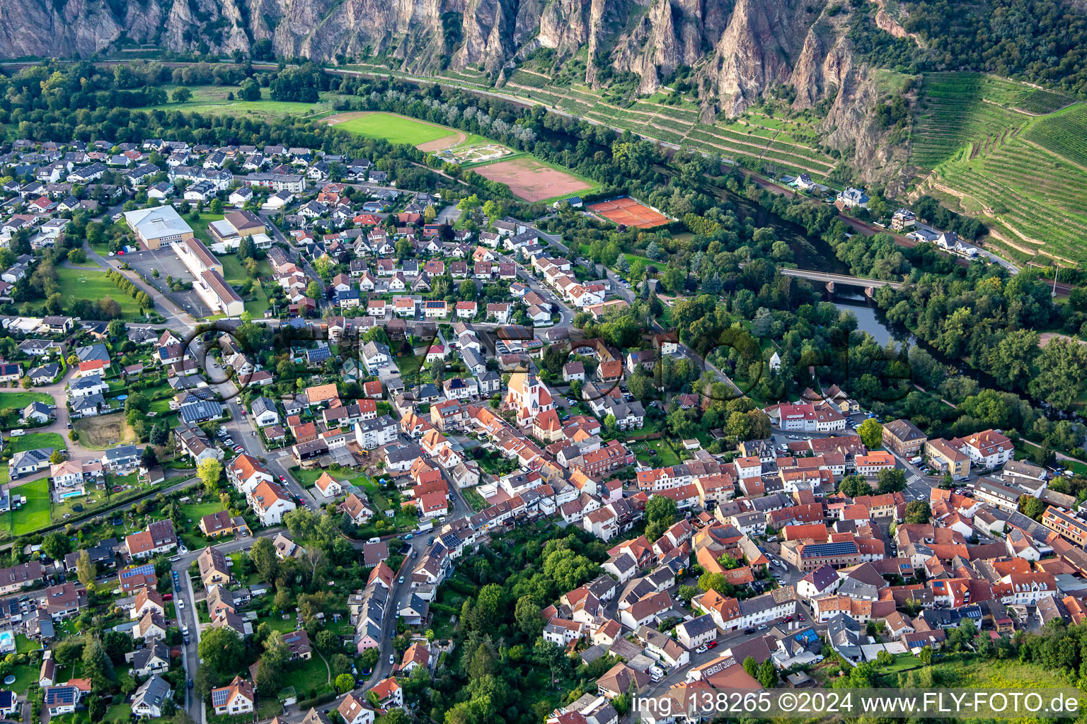 Ortsteil Ebernburg in Bad Kreuznach im Bundesland Rheinland-Pfalz, Deutschland