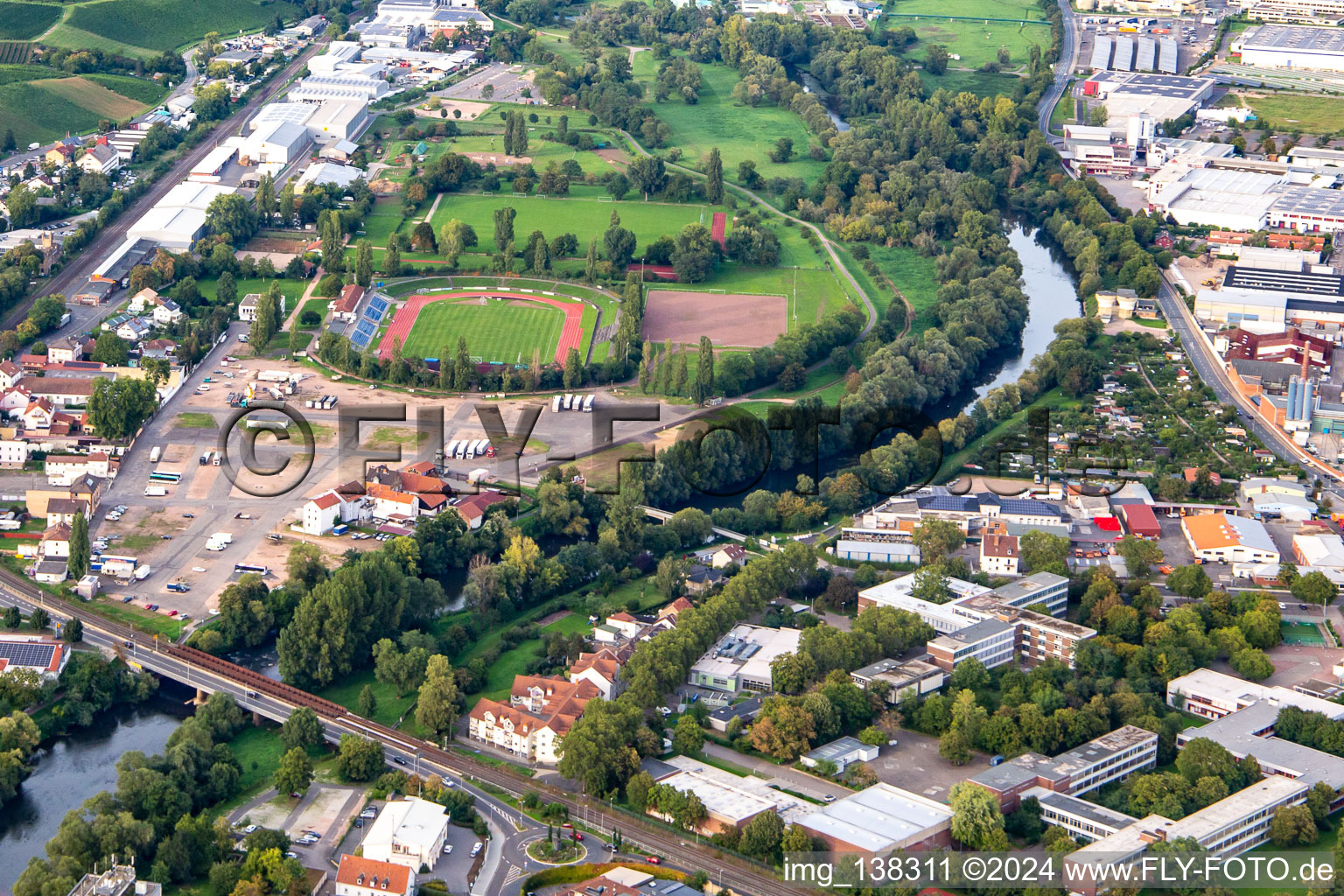Friedrich-Moebus-Stadion in Bad Kreuznach im Bundesland Rheinland-Pfalz, Deutschland