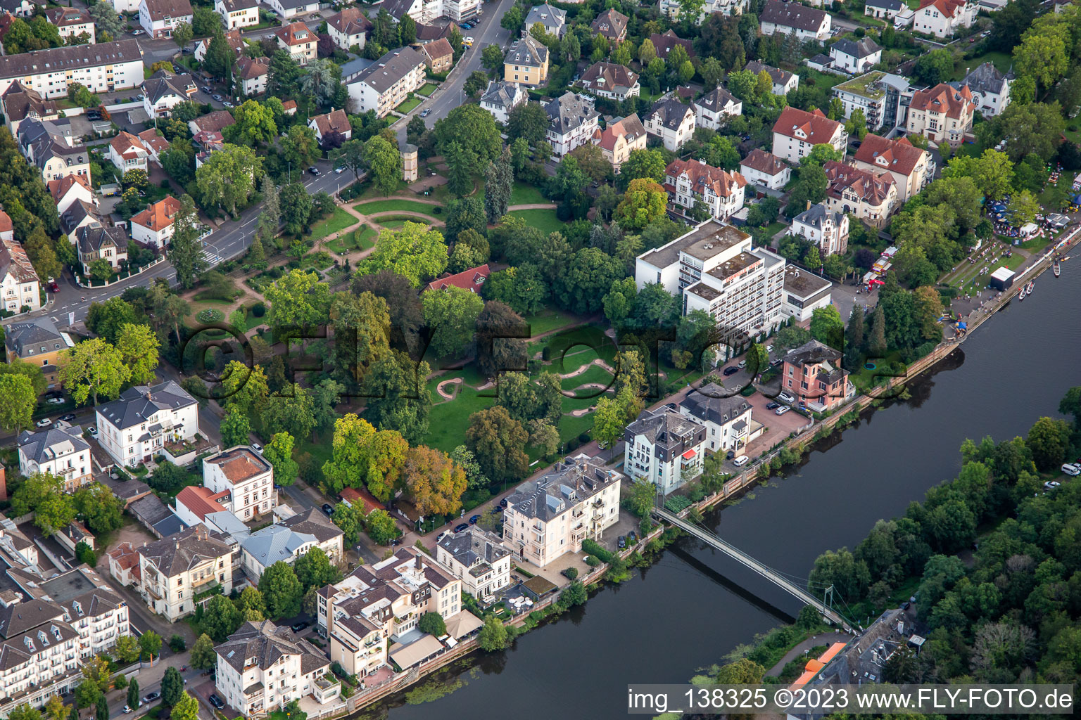 Oranien Park in Bad Kreuznach im Bundesland Rheinland-Pfalz, Deutschland