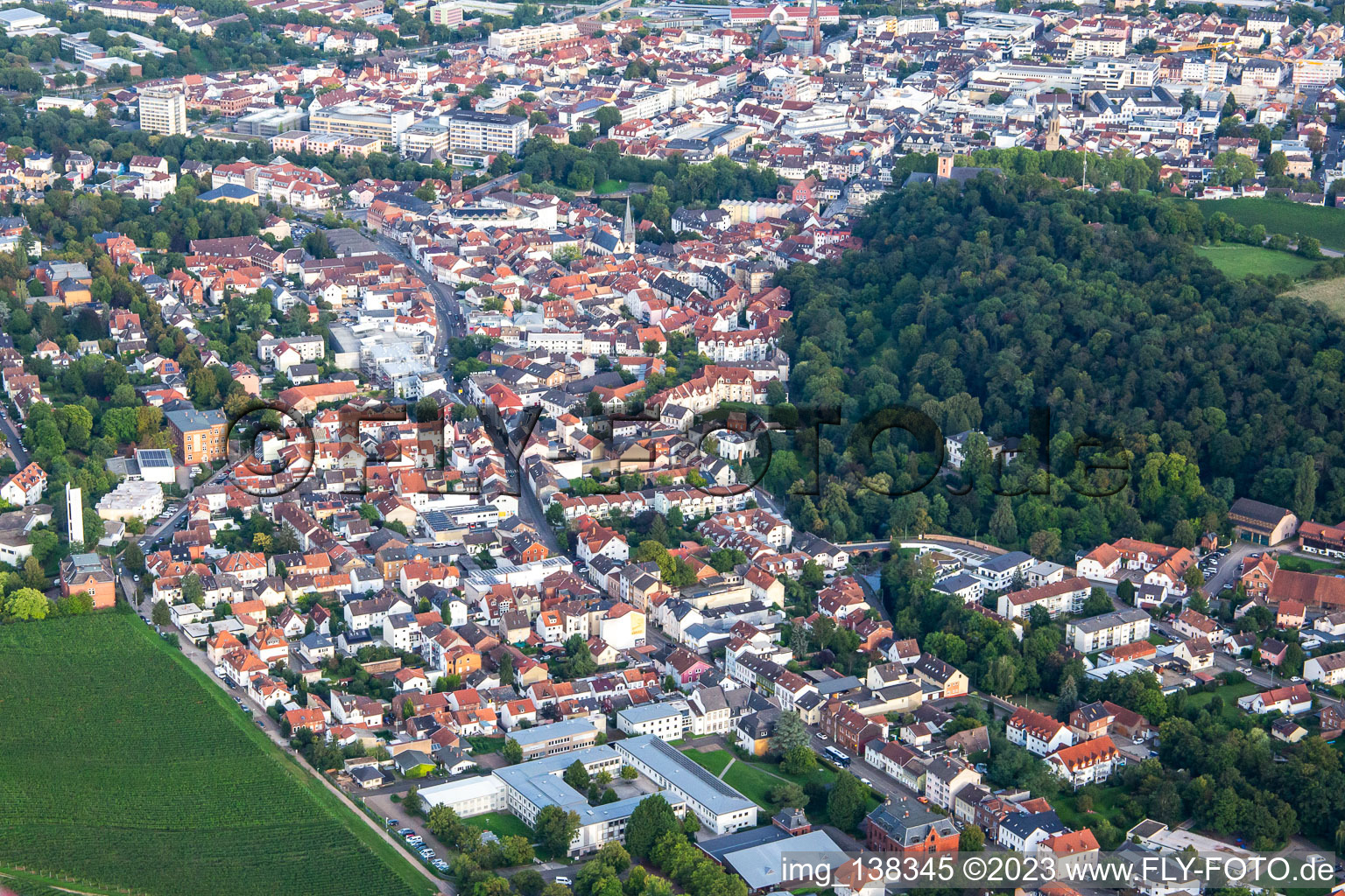 Kauzenberg von Westen in Bad Kreuznach im Bundesland Rheinland-Pfalz, Deutschland
