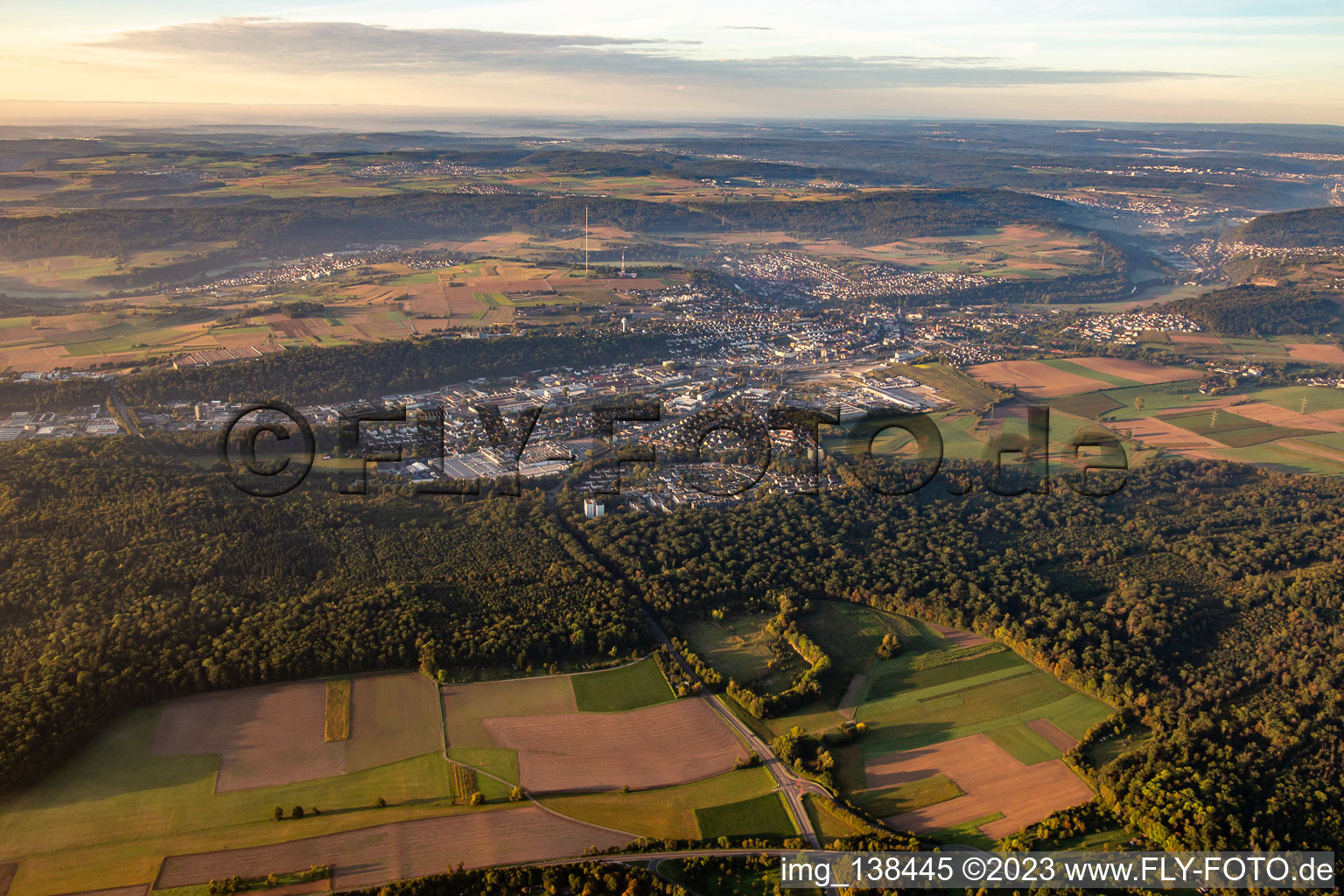 Luftbild von Von Norden in Mühlacker im Bundesland Baden-Württemberg, Deutschland