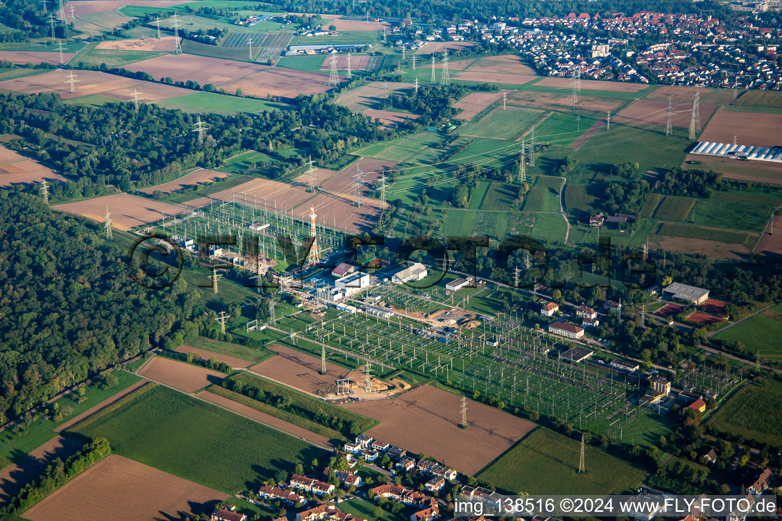 Umspannwerk Hoheneck in Ludwigsburg im Bundesland Baden-Württemberg, Deutschland