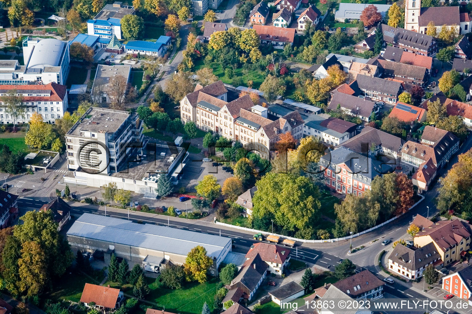 Luftbild von Epilepsiezentrum Kork in Kehl im Bundesland Baden-Württemberg, Deutschland