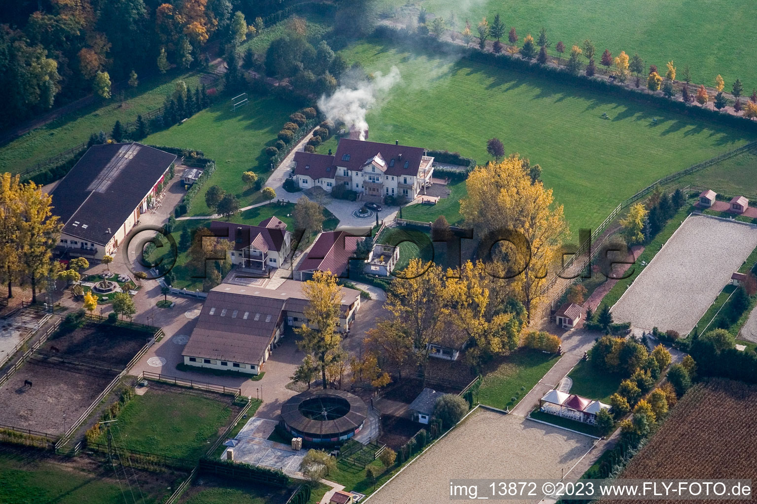 Luftbild von Legelshurst im Bundesland Baden-Württemberg, Deutschland