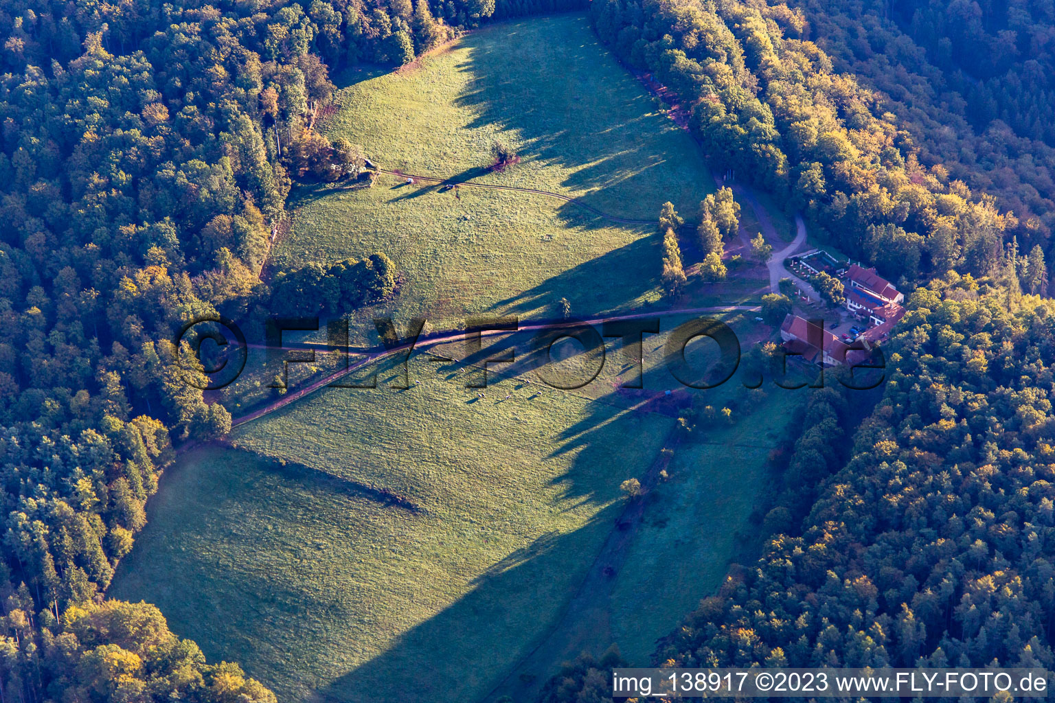 Lembach im Bundesland Bas-Rhin, Frankreich aus der Luft