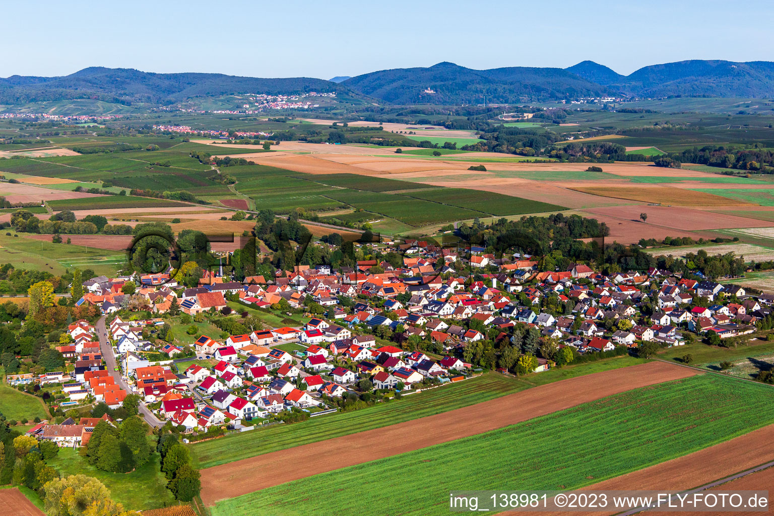 Luftbild von Von Südosten in Barbelroth im Bundesland Rheinland-Pfalz, Deutschland