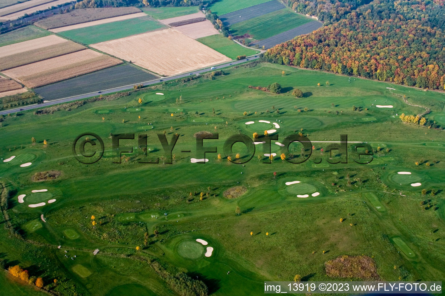 Drohnenbild von Urloffen, Golfclub Urloffen e.V in Appenweier im Bundesland Baden-Württemberg, Deutschland
