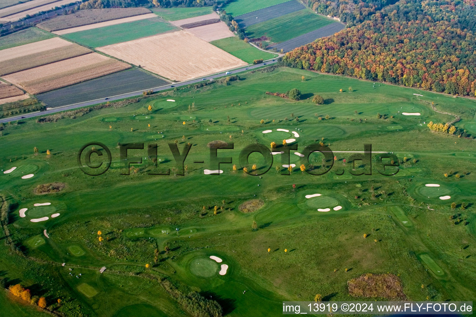 Drohnenbild von Urloffen, Golfclub Urloffen e.V in Appenweier im Bundesland Baden-Württemberg, Deutschland