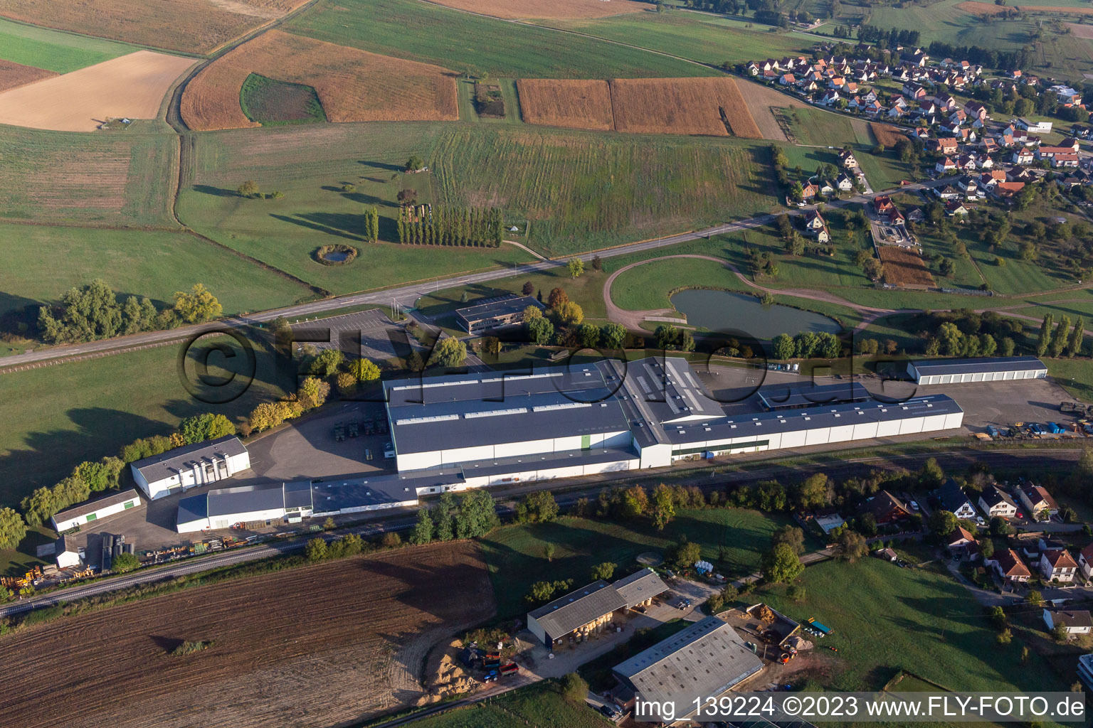 Luftbild von CNA TRAVAIL TEMPORAIRE in Soultz-sous-Forêts im Bundesland Bas-Rhin, Frankreich