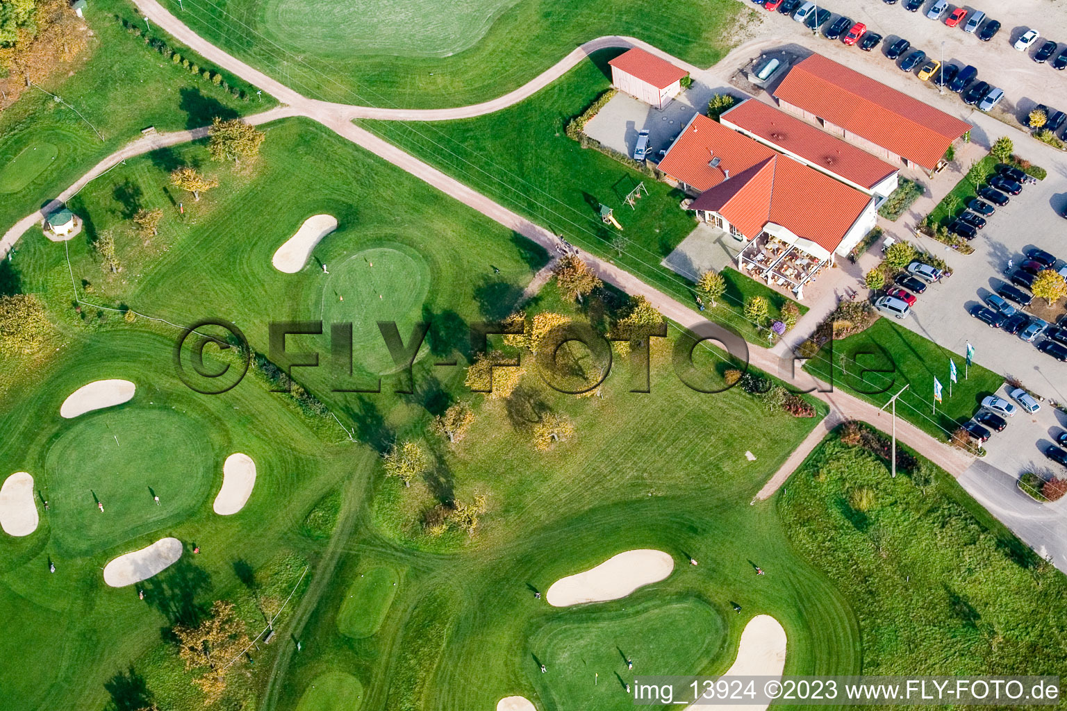 Urloffen, Golfclub Urloffen e.V in Appenweier im Bundesland Baden-Württemberg, Deutschland von der Drohne aus gesehen
