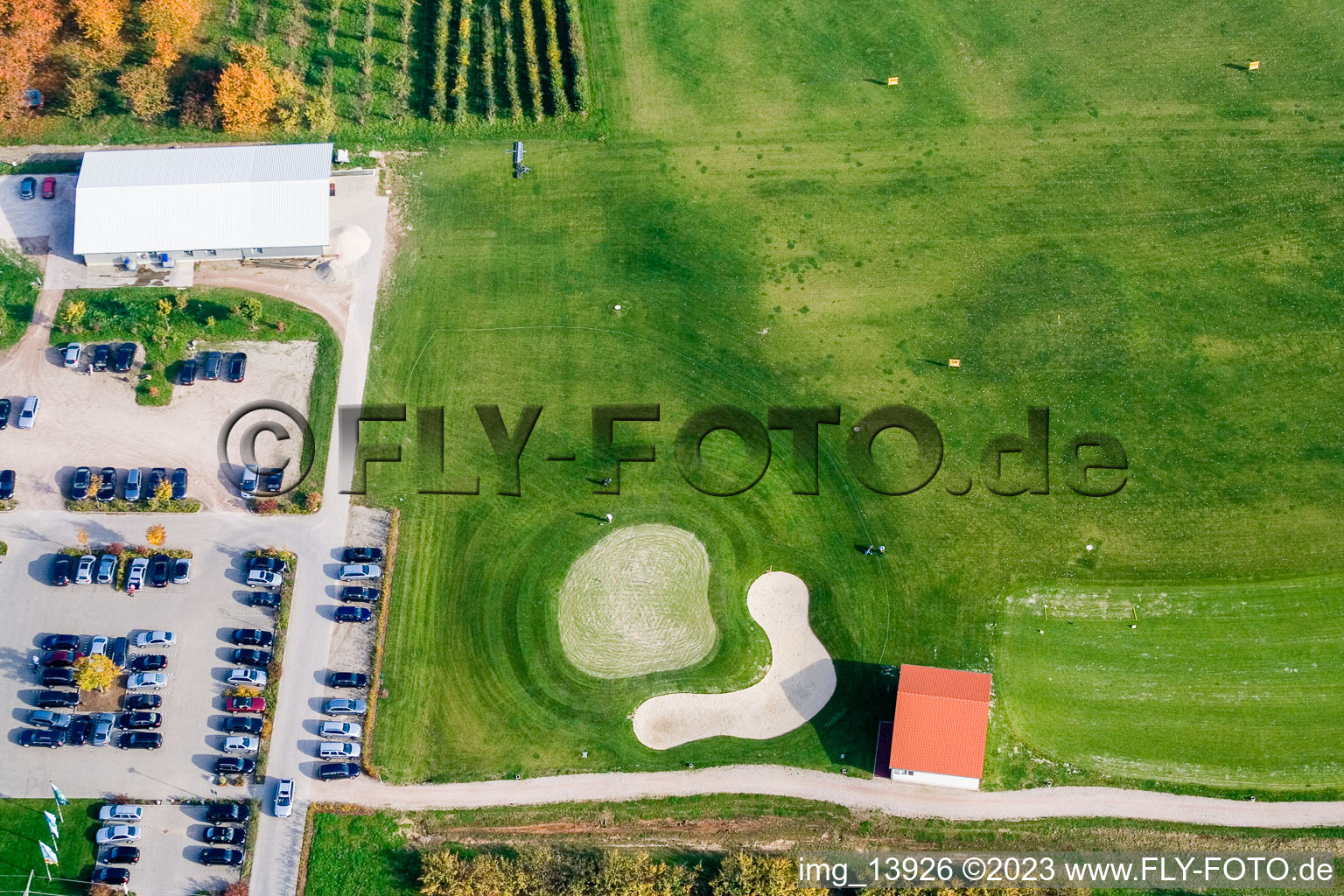 Luftaufnahme von Urloffen, Golfclub Urloffen e.V in Appenweier im Bundesland Baden-Württemberg, Deutschland
