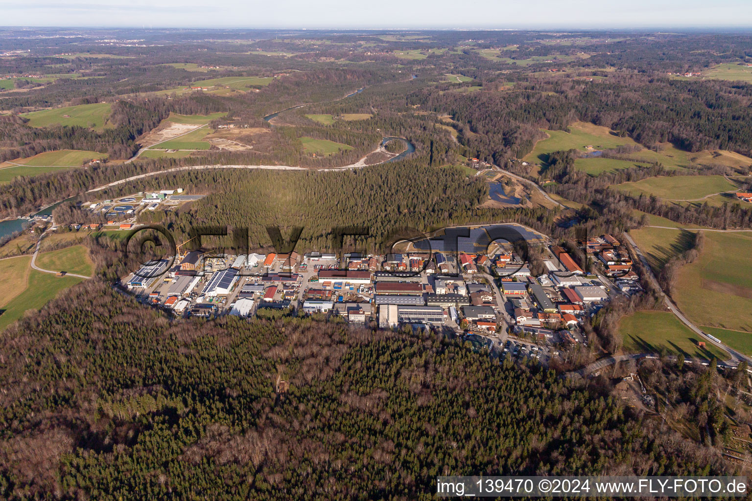 Industriegebiet FARCHET in Bad Tölz im Bundesland Bayern, Deutschland