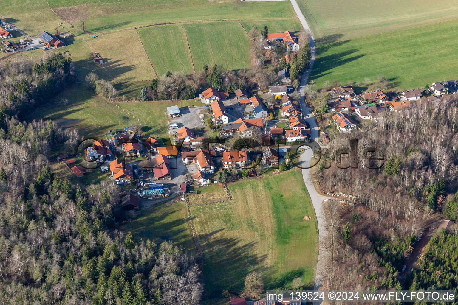 Ortsteil Bachhausen in Berg im Bundesland Bayern, Deutschland