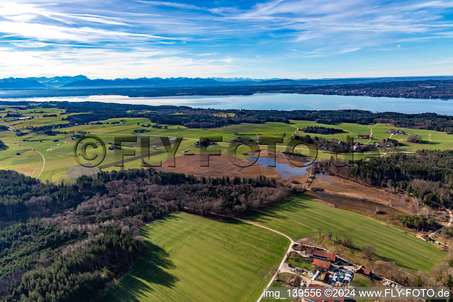 Buchsee im Ortsteil Wimpasing in Münsing im Bundesland Bayern, Deutschland