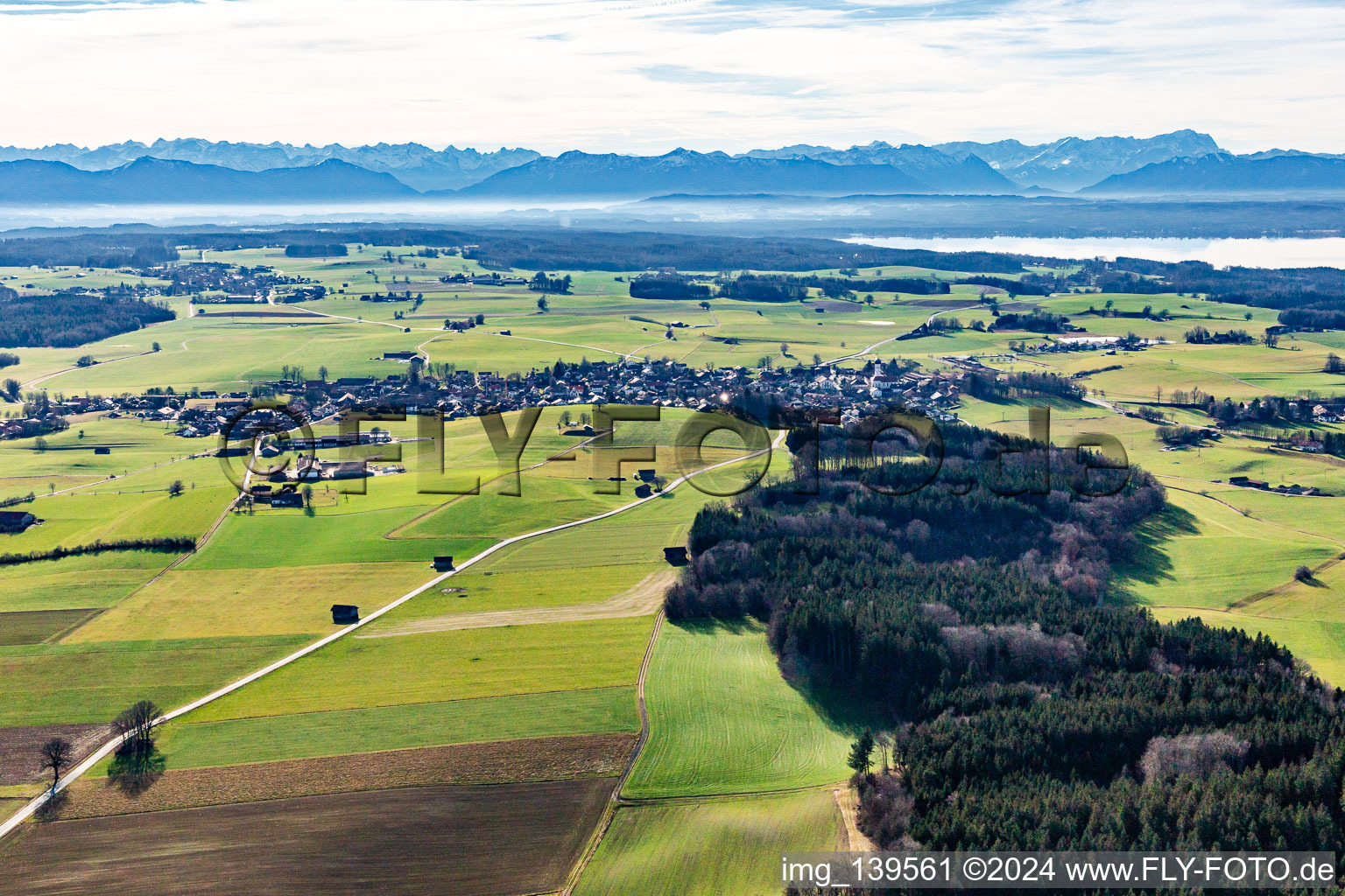 Münsing von Norden im Bundesland Bayern, Deutschland