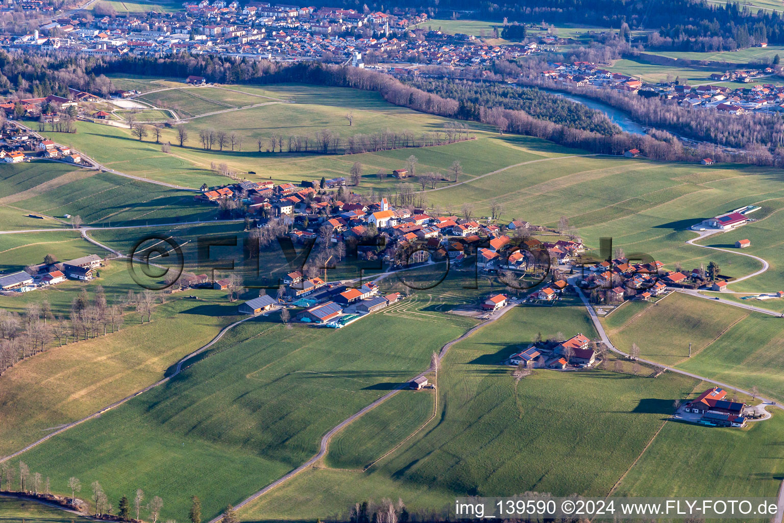 Luftbild von Wackersberg im Bundesland Bayern, Deutschland