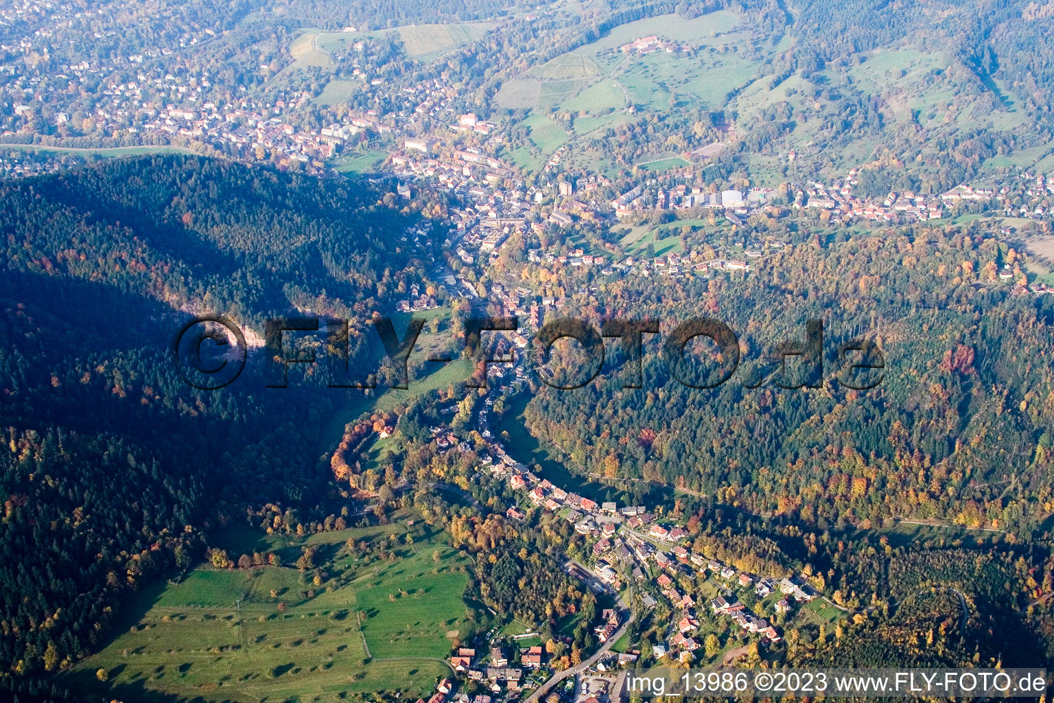 Schrägluftbild von Malschbach im Bundesland Baden-Württemberg, Deutschland