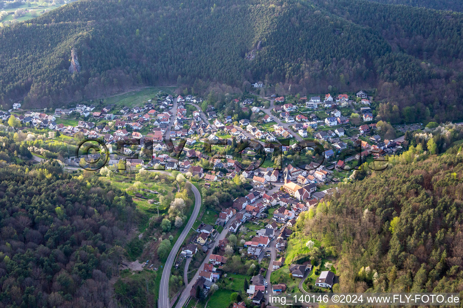 Lug von Süden im Bundesland Rheinland-Pfalz, Deutschland