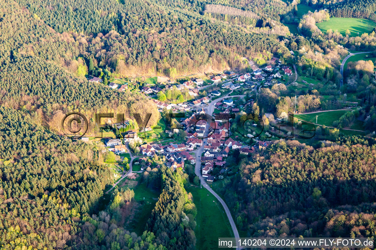 Von Norden in Darstein im Bundesland Rheinland-Pfalz, Deutschland