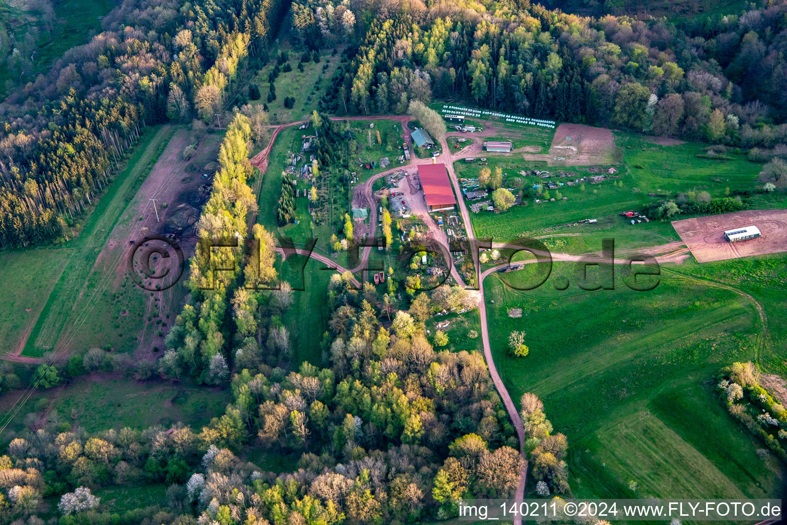 Aussiedlerhof in Oberschlettenbach im Bundesland Rheinland-Pfalz, Deutschland