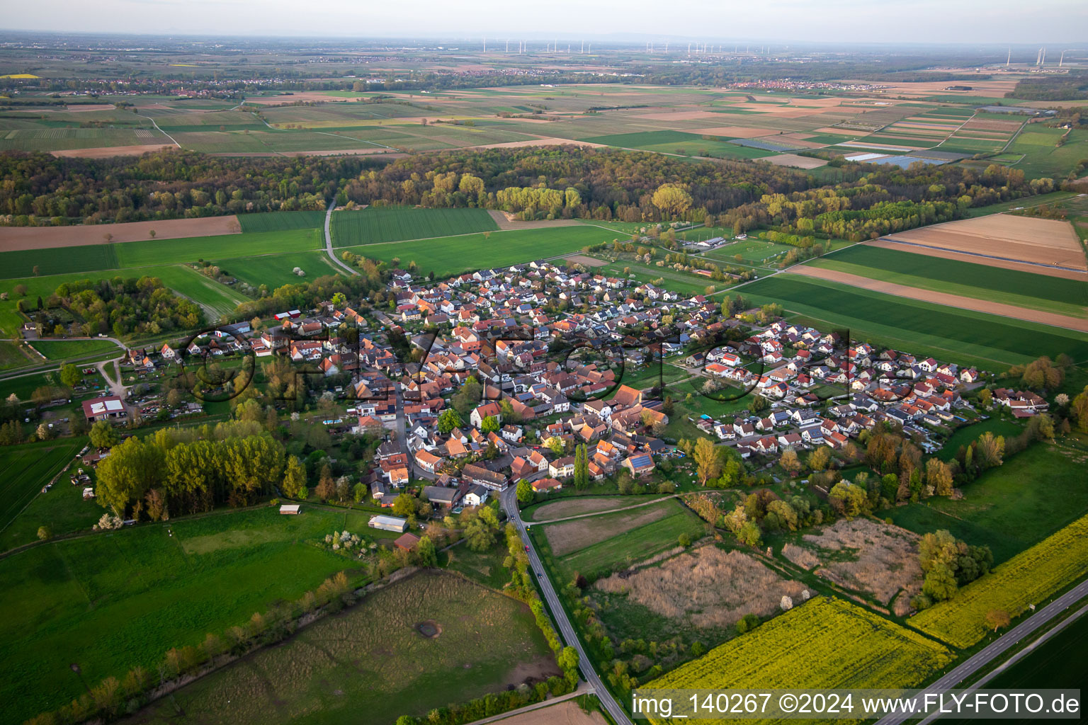 Luftbild von Von Südwesten in Barbelroth im Bundesland Rheinland-Pfalz, Deutschland