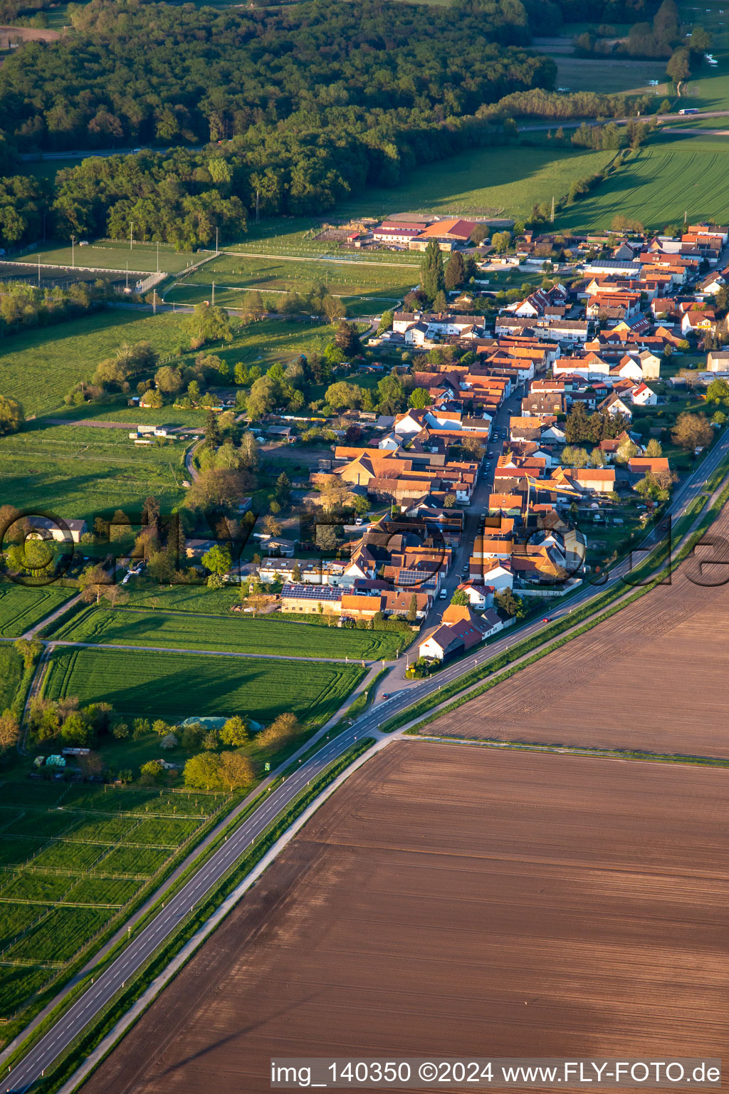 Brehmstr im Ortsteil Minderslachen in Kandel im Bundesland Rheinland-Pfalz, Deutschland