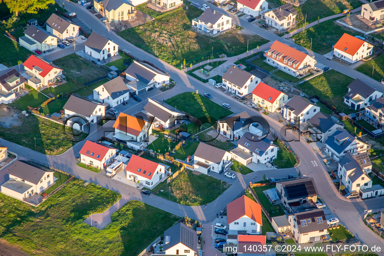 Narzissen- und Veilchenweg in Kandel im Bundesland Rheinland-Pfalz, Deutschland