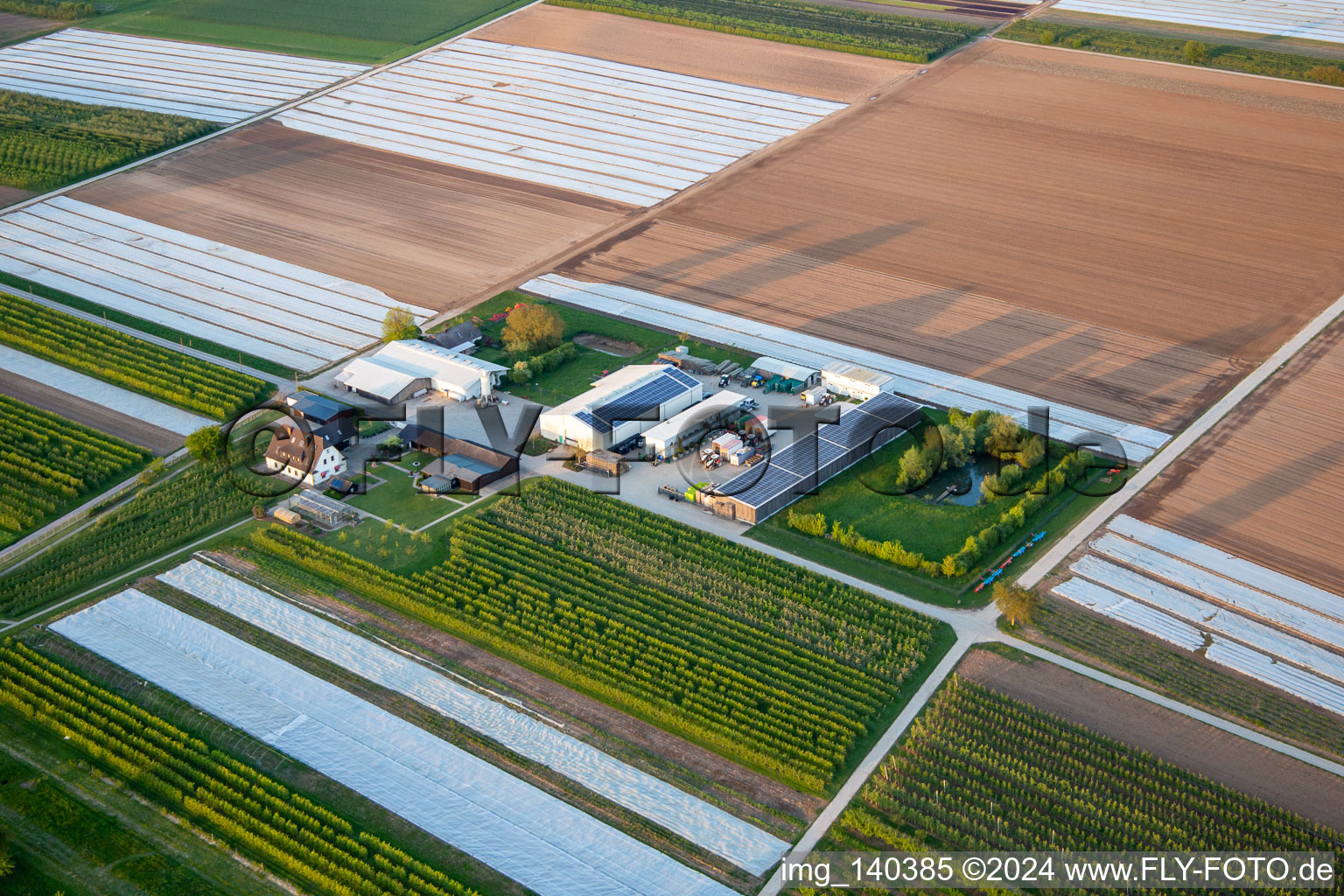 Bauers Garten in Winden im Bundesland Rheinland-Pfalz, Deutschland von oben