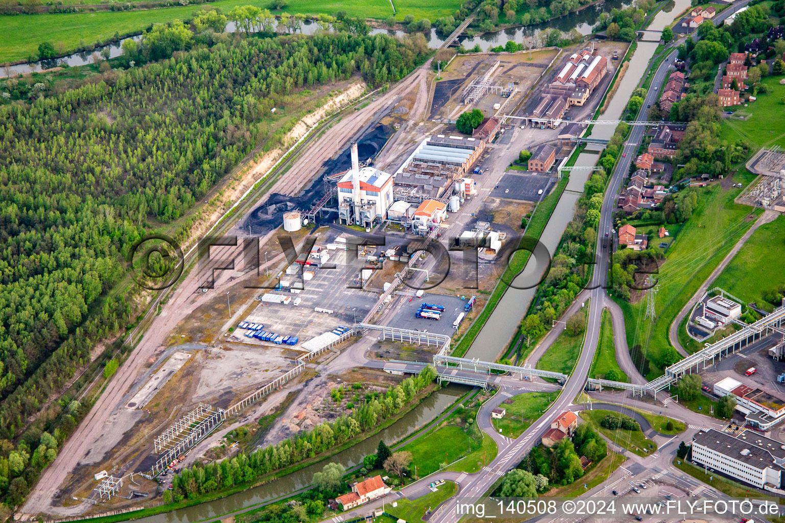 Industriegebiet Rue Ernest Solvay in Willerwald im Bundesland Moselle, Frankreich