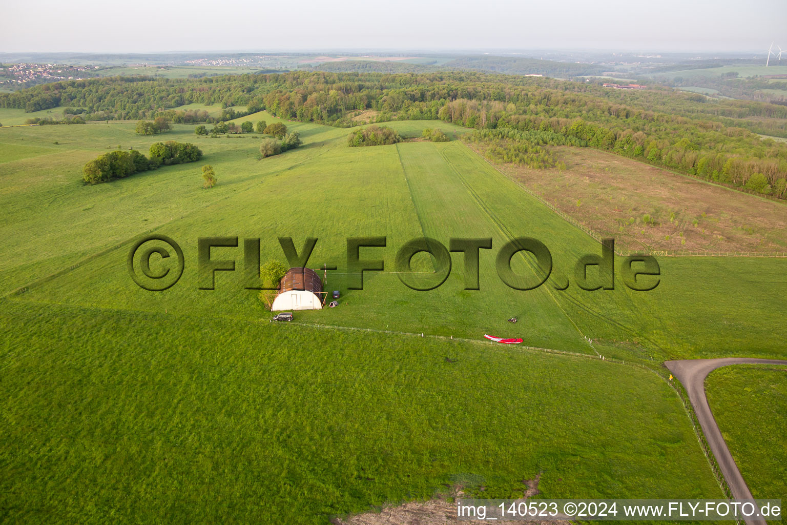 L'Oiseau Blanc ULM Platforme in Achen im Bundesland Moselle, Frankreich