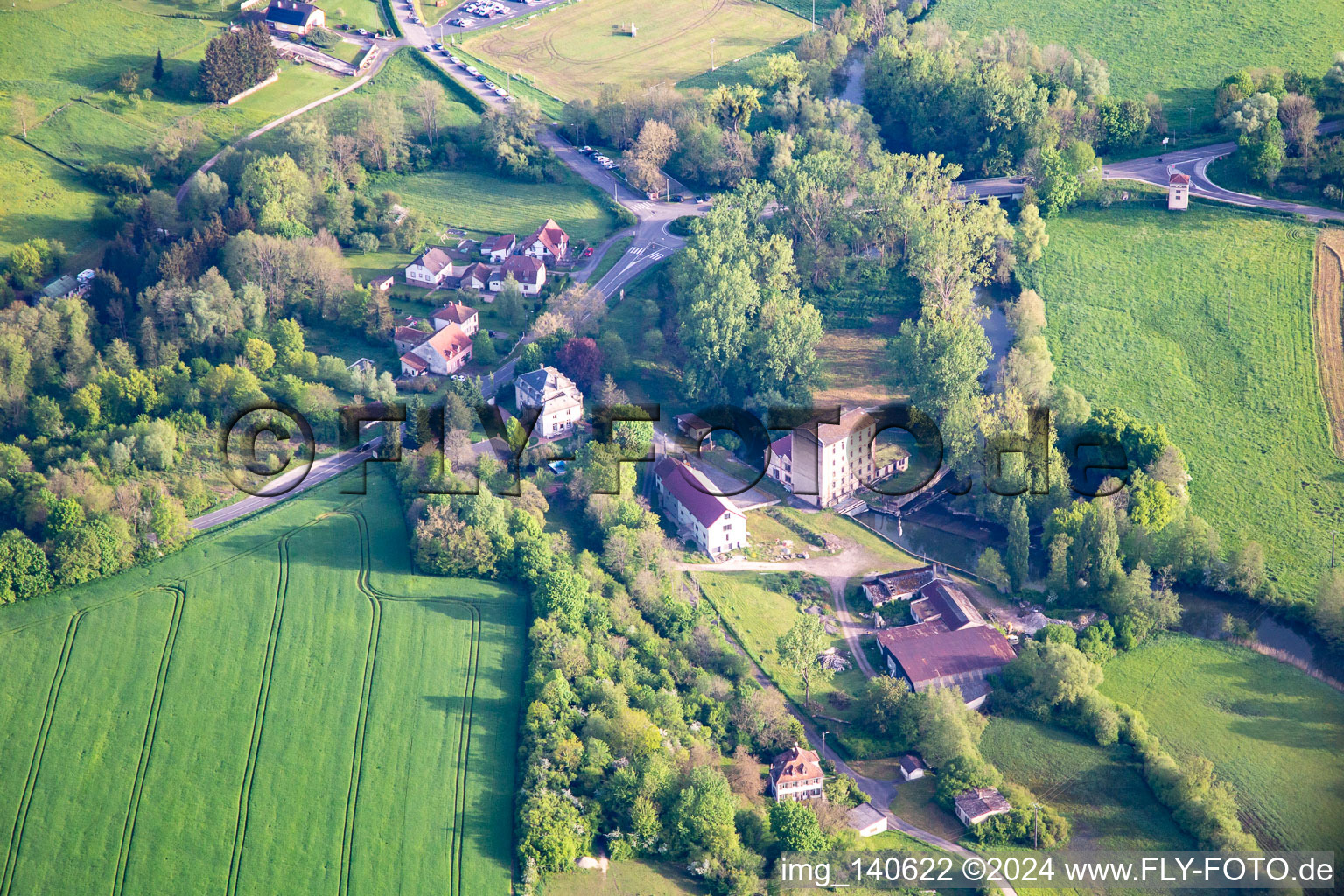 Alte Mühle an der Saar in Diedendorf im Bundesland Bas-Rhin, Frankreich