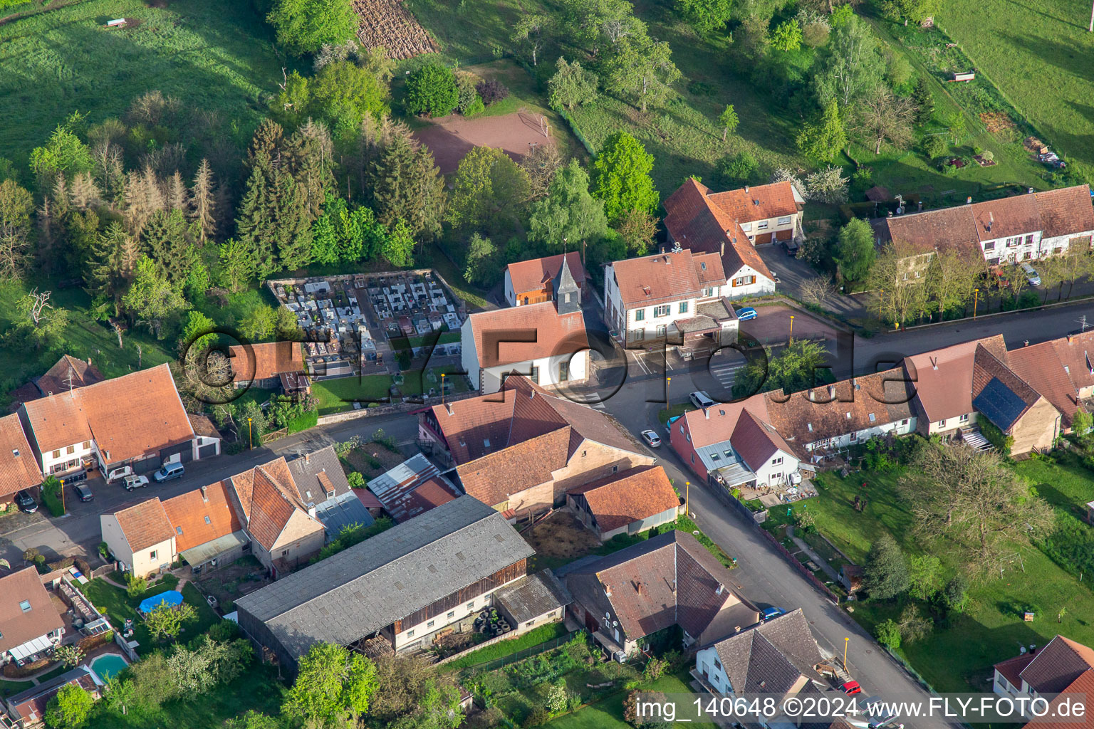 Mairie in Ratzwiller im Bundesland Bas-Rhin, Frankreich