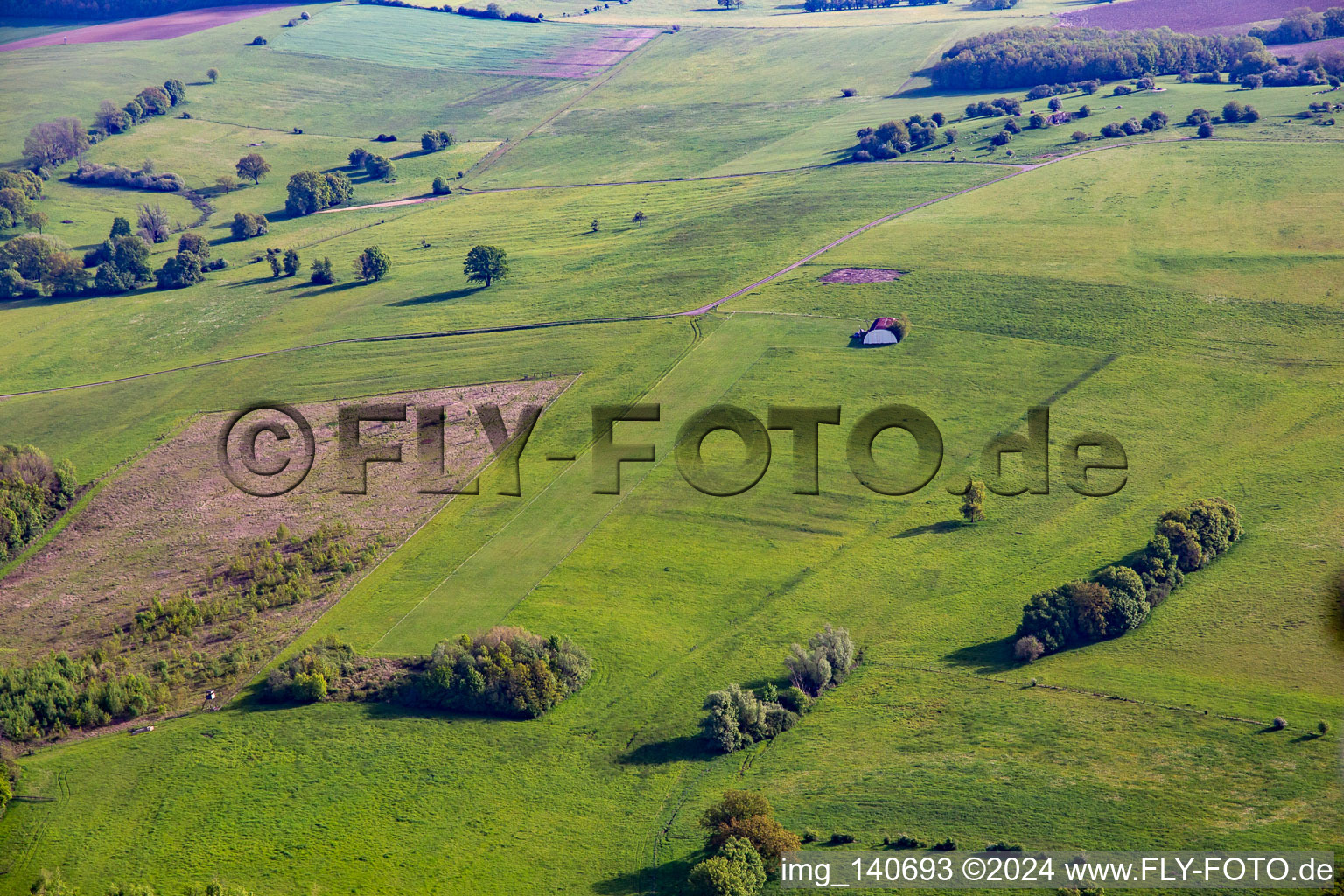 Luftbild von L'Oiseau Blanc ULM Platforme in Achen im Bundesland Moselle, Frankreich