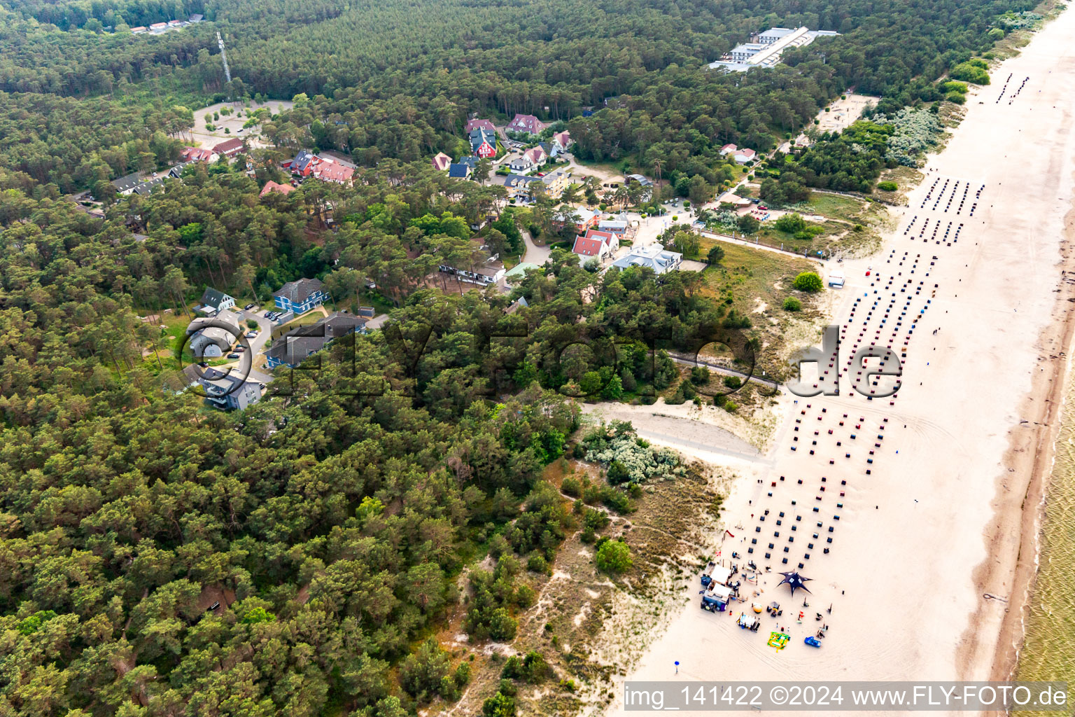 Trassenheide Strand im Bundesland Mecklenburg-Vorpommern, Deutschland