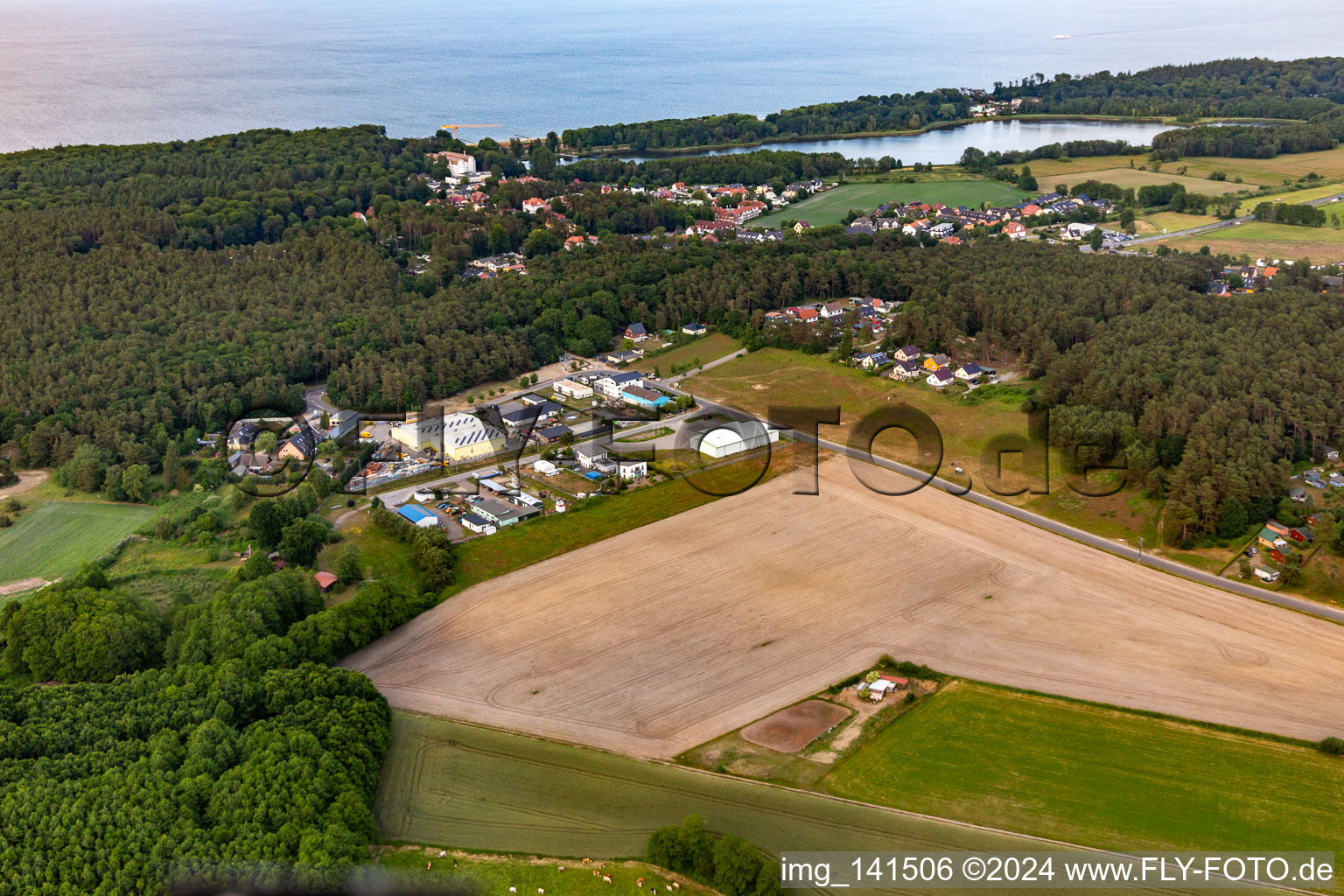 Gewerbegebiet Zum Herrenberg im Ortsteil Kölpinsee in Loddin im Bundesland Mecklenburg-Vorpommern, Deutschland