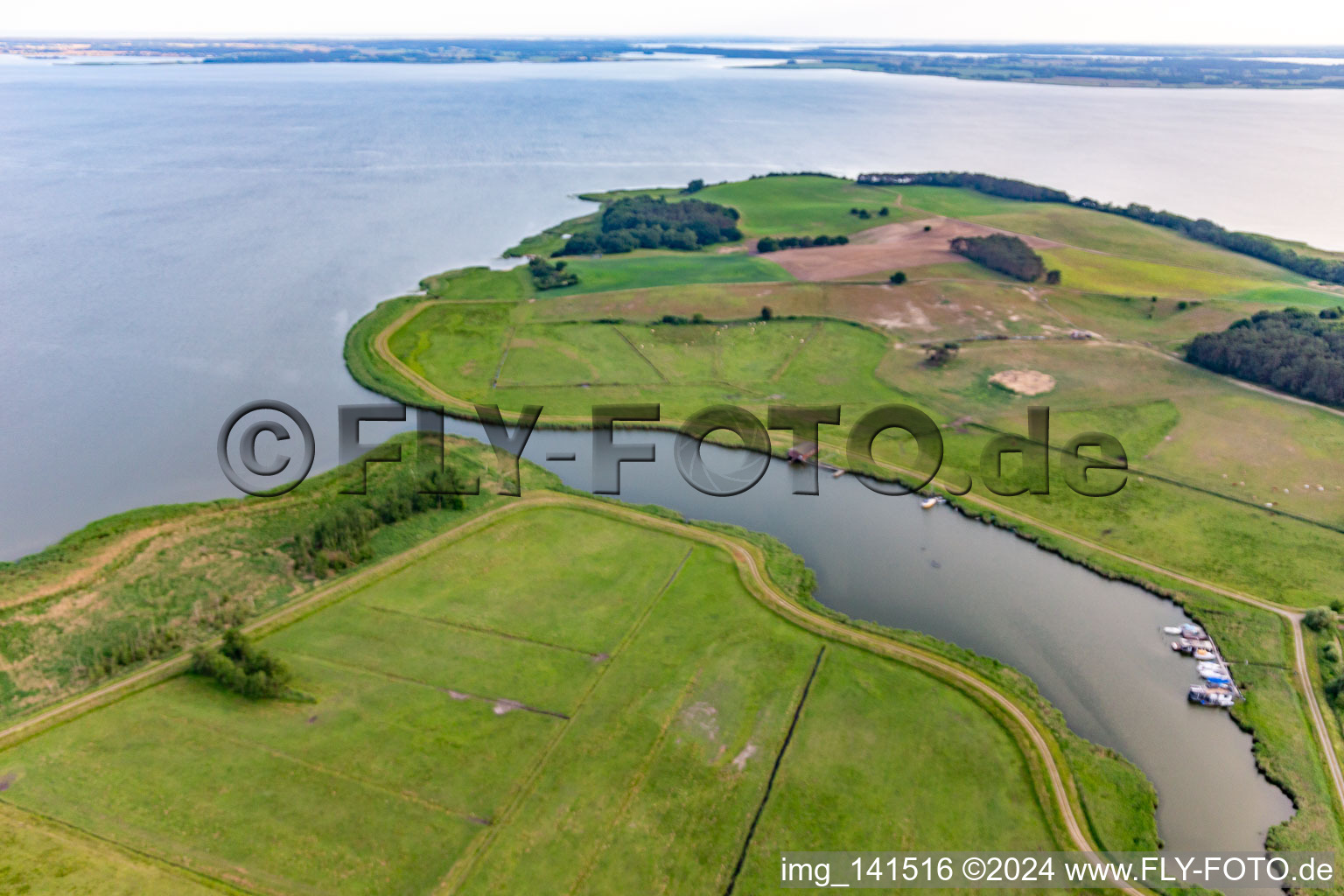 Fischerhafen am Loddiner Höft im Bundesland Mecklenburg-Vorpommern, Deutschland