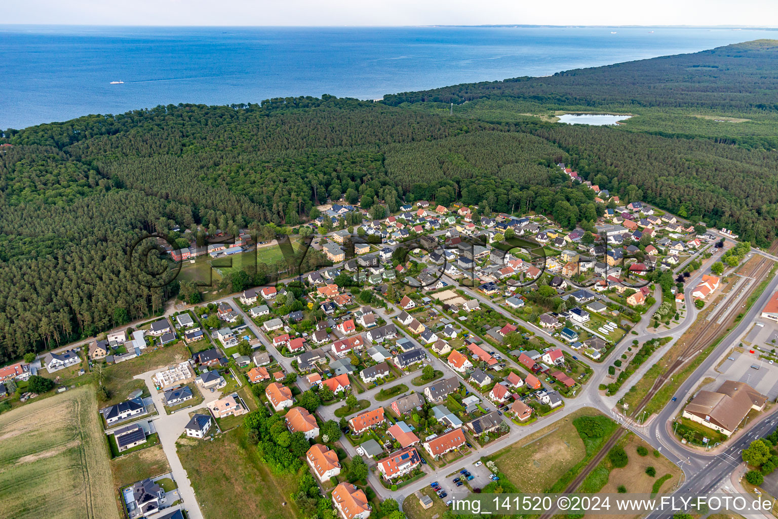 Bahnhofstr in Ückeritz im Bundesland Mecklenburg-Vorpommern, Deutschland